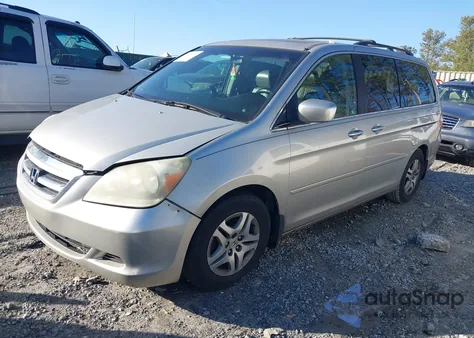 2005 Honda Odyssey Ex-L z USA, uszkodzony, nr VIN 5FNRL38745B083510